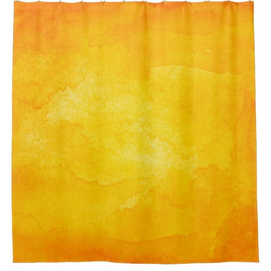 Oranje abstracte waterverf macro textuur backgroun douchegordijn (Voorkant)