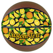 Oranje achtergrond basketbal (Voorkant)