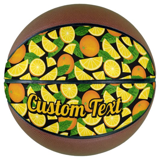 Oranje achtergrond basketbal (Voorkant)