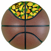 Oranje achtergrond basketbal (Rechts)