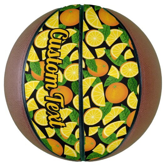 Oranje achtergrond basketbal (Verticaal)