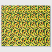 Oranje achtergrond cadeaupapier (Vlak)