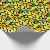 Oranje achtergrond cadeaupapier (Hoek)