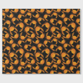 Oranje achtergrond cadeaupapier (Vlak)