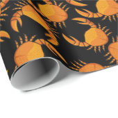 Oranje achtergrond cadeaupapier (Rol Hoek)