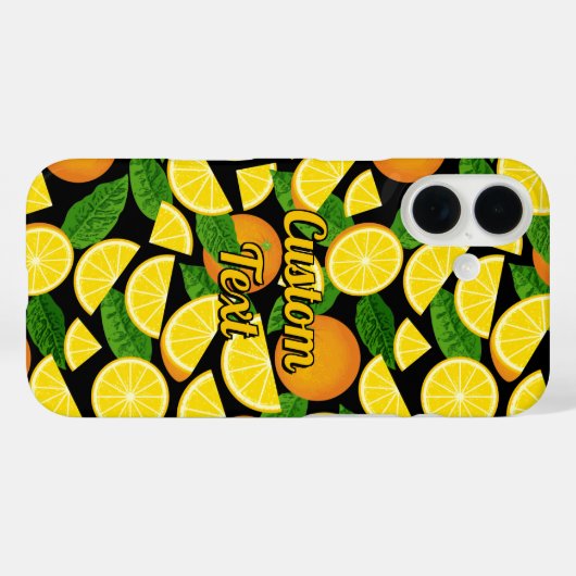 Oranje achtergrond Case-Mate iPhone case (Achterkant (horizontaal))