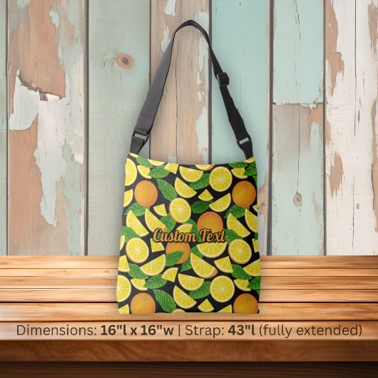 Oranje Achtergrond Crossbody Tas