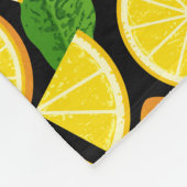 Oranje achtergrond fleece deken (Hoek)