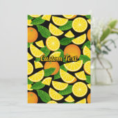 Oranje achtergrond kaart (Staand voorkant)