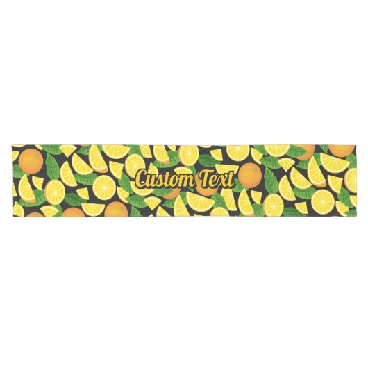 Oranje achtergrond korte tafelloper (Horizontaal)