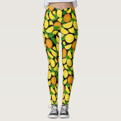 Oranje achtergrond leggings (Voorkant)