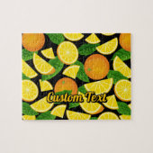 Oranje achtergrond legpuzzel (Horizontaal)