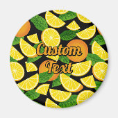 Oranje achtergrond magneet (Voorkant)