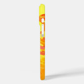 Oranje achtergrond met letters Case-Mate iPhone case (Achterkant / Links)