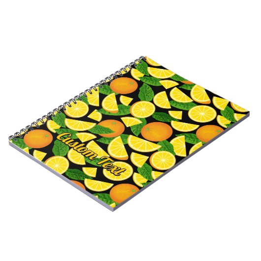 Oranje achtergrond notitieboek (Linkerzijde)