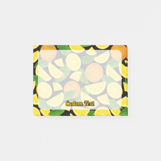 Oranje achtergrond post-it® notes (Voorkant)