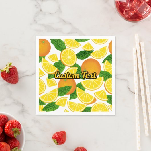 Oranje achtergrond servet (Insitu)