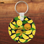 Oranje achtergrond sleutelhanger (Voorkant)