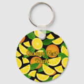 Oranje achtergrond sleutelhanger (Achterkant)