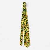 Oranje achtergrond stropdas (Achterkant)