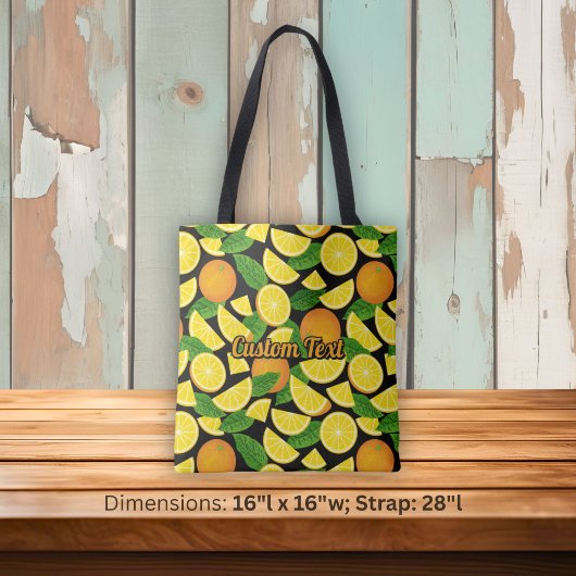 Oranje Achtergrond Tote Bag