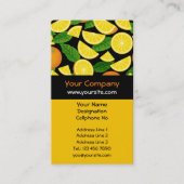 Oranje achtergrond visitekaartje (Voorkant)