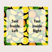 Oranje achtergrond visitekaartje (Binnenkant ongevouwen)