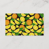 Oranje achtergrond visitekaartje (Achterkant)