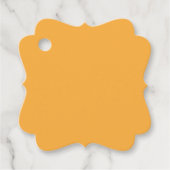 Oranje achtergrondstructuur gedempt voor web en af bedankjes labels (Voorkant)