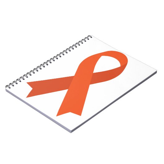 Oranje ADHD multiple sclerose CRPS met lint Notitieboek (Linkerzijde)