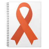 Oranje ADHD multiple sclerose CRPS met lint Notitieboek (Voorkant)