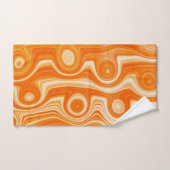 Oranje Aesthetische Retro-Mode van vloeibare werve Bad Handdoek (Handdoek)