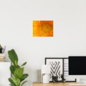 Oranje Afdruk van Flamingo in Macro Poster (Thuiskantoor)
