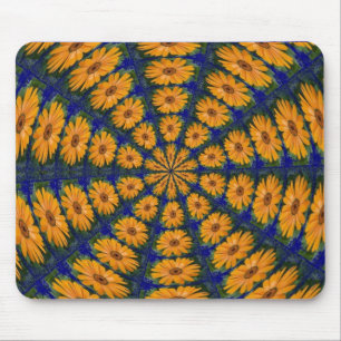 Oranje-Afrikaans Daisy Mousepad Muismat