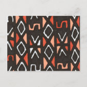 Oranje Afrikaanse muddolineproefafdrukken Briefkaart (Voorkant)