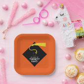 Oranje Afstuderen 2025 Partij Papieren Bordje (Feest)