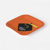 Oranje Afstuderen 2025 Partij Papieren Bordje (Gebogen)