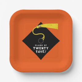 Oranje Afstuderen 2025 Partij Papieren Bordje