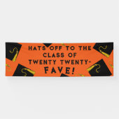 Oranje Afstuderen 2025 Senior Class Spandoek (Horizontaal)