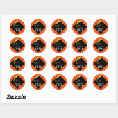 Oranje Afstuderen 2026 Ronde Sticker (Vel)