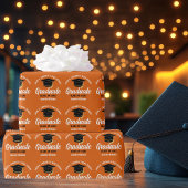 Oranje Afstuderen Aangepaste 2025 Graduation Party Cadeaupapier