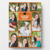 Oranje Afstuderen Collage Afstuderen Foto Fotoplaat (voorkant)