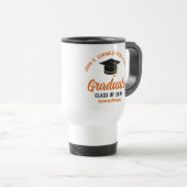 Oranje Afstuderen Custom Afstuderen Keepsake Reisbeker (Voorkant rechts)