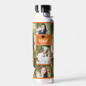 Oranje Afstuderen Foto Collage Modern Afstuderen Waterfles (Links)