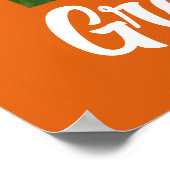 Oranje Afstuderen fotoArch Modern Graduation Party Poster (Hoek)