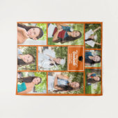 Oranje Afstuderen fotograafpartij Wandkleed (Voorkant (horizontaal))