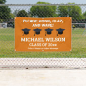 Oranje Afstuderen Gefeliciteerd Afstuderen partij Spandoek (Insitu)