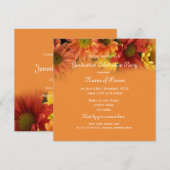  oranje afstuderen kaart (Voorkant / Achterkant)