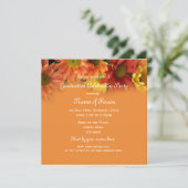  oranje afstuderen kaart (Staand voorkant)