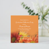  oranje afstuderen kaart (Staand voorkant)